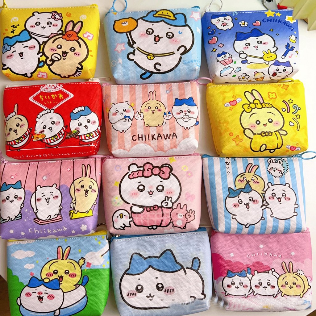 日系新品 卡通 零錢包 吉伊卡哇 錢包 三麗鷗 拉布布 卡皮巴拉 蠟筆小新 角落生物 冰雪奇緣 錢包 批發