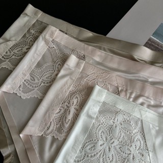 𝙁𝙍𝙀𝙀.𝙈𝙀 ☺︎ INNER PAJAMAS | 微醺之夜_珠光迷情蕾絲平角褲 舒適內褲 浪漫蕾絲 女生內褲