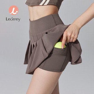 Leorrey- 高腰百褶裙運動瑜伽裙網球羽毛球高爾夫短裙
