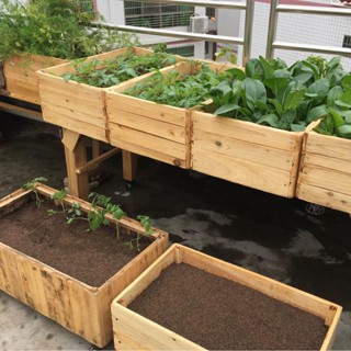原木種菜盆 實木花盆 樓頂露天陽臺種植花箱 戶外定製果樹盆種菜神器 栽培箱 種植箱 組合式蔬菜種植箱 種植盆 種菜盆