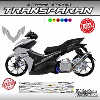 貼紙條紋透明 UV 透明 UV AEROX 155 NVX 透明越南風格最新設計