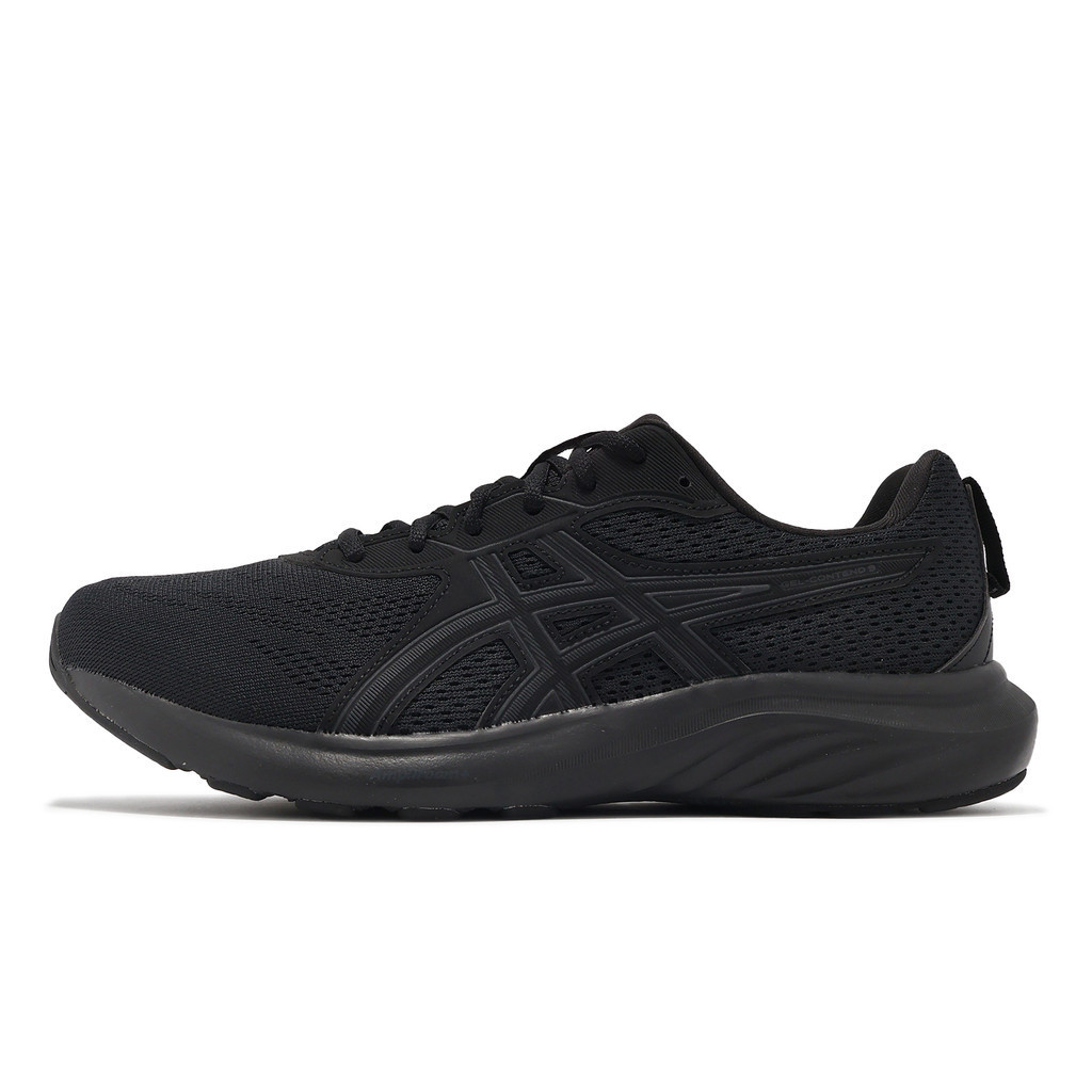 Asics 慢跑鞋 GEL-Contend 9 男女鞋 黑 超寬楦 基本款 路跑 亞瑟士 ACS 1011B882003