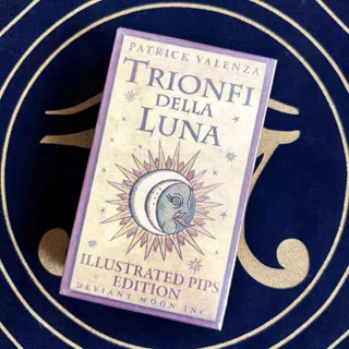 臺灣發貨-異月塔羅牌 12*7cm大牌 Trionfi della Luna Illustrated 英文訂製牌卡