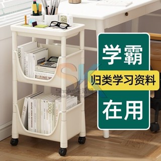 【臺灣出貨】可移動書架 置物架 落地兒童玩具多層 家用零食小推車 簡易書櫃 收納架 優選