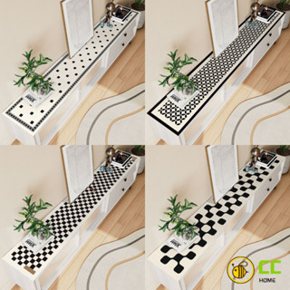 CC❤Home ins風簡約棋盤格皮革電視櫃墊餐邊櫃茶几檯面防水桌面鞋櫃防塵保護墊