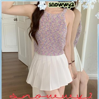 SNOWWY2針織吊帶,夏季氣質辣妹性感背心,新建外衣超薄時尚無袖上衣女