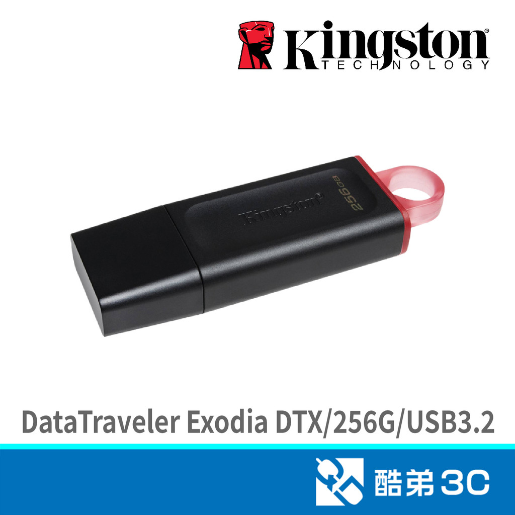 Kingston 金士頓 DataTraveler Exodia DTX 256G USB3.2 隨身碟 酷弟3C