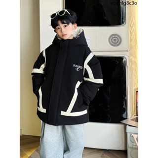 韓國代購 零下-40度 保暖外套 羽絨服 加厚保暖外套 雪地外套男童派克羽絨服冬季2024新款兒童中長款男孩加厚冬裝中大