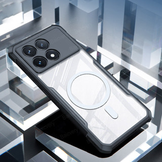 REDMI XIAOMI 小米紅米k70 Pro K70E K70手機殼硬矽膠保護殼磁性無線充電殼
