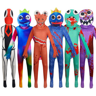 🎃新品免運🎃彩虹藍朋友怪物衣服roblox rianbowfriends兒童萬聖節服裝男童cos角色扮演表演服裝【悅動】