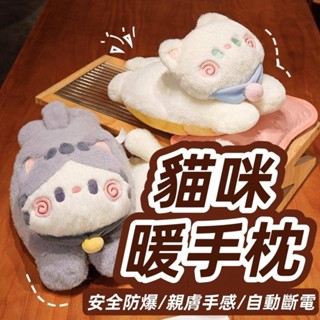 貓咪暖手抱枕 暖手寶 保暖 抱枕 熱水袋 熱敷 熱敷袋 保暖娃娃 背靠枕 午睡枕 辦公室 午睡枕頭 枕頭 卡通枕 暖暖包