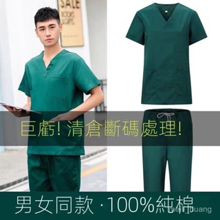 限時搶購⏰速乾 涼感 彈力 手術服 護士裝 護理服 醫護製服 刷手服 醫院工作服 洗手衣男 醫生純棉手術室工作服男短袖醫