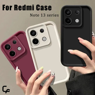 Redmi Note 13 Pro 4G 5G 簡約純色防震豪華手機殼+手機殼 note13pro+