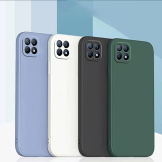【臺出免運】日韓簡約ins風手機保護殼 適用於 OPPO Reno 4 SE 經典直邊 全包覆純色 矽膠手機殼