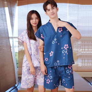 全身浴服汗蒸服男大碼按摩桑拿服美容院睡衣旅行衣浴衣套裝一次性浴衣汗蒸衣男女大碼按摩桑葚