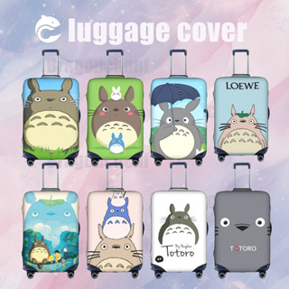Dragonchenf My Neighbor Totoro 加厚旅行箱保護套高彈性旅行箱適用於 18-32 英寸旅行箱