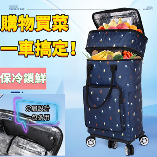 JH現貨 折疊購物車 保溫購物車 菜籃車 折疊買菜車 五輪購物車 買菜推車 菜籃推車 機車菜籃車 保冷購物車