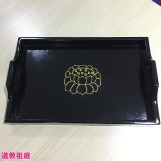 道士常用佛家道士用品法器 道家令牌印章 蓮花托盤香盤香託 香樟木