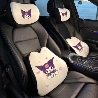 【臺灣發出🚀熱款】卡通汽車頭枕 冬季坐墊 記憶棉頭枕 慢回彈腰枕 庫洛米靠枕庫洛米枕頭 汽車靠枕