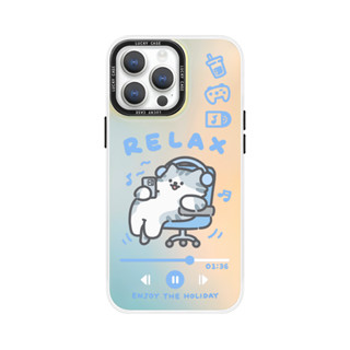 適用於原創可愛貓狗iPhone15Promax磁吸magsafe手機殼vivox100華為mate60情侶p70ultr