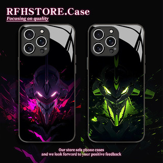 EVA初號機iphone18Pro手機殼蘋果17promax機甲16plus潮牌15Pro玻璃14新款13動漫二次元8酷