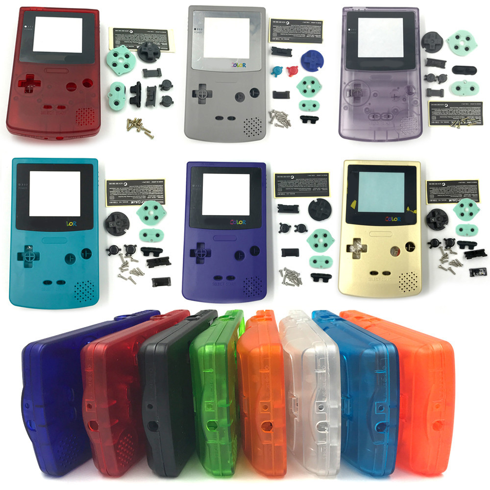 任天堂 Gameboy 彩色 GBC 外殼蓋遊戲機外殼外殼維修按鈕全套外殼外殼外殼更換