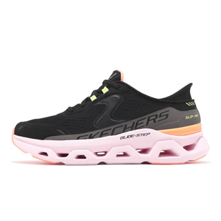 Skechers 懶人鞋 Glide-Step Altus 女鞋 黑 粉 休閒 運動鞋 [ACS] 150510BKMT