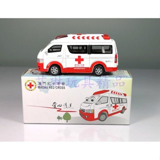 Tiny微影1:64 豐田海獅 澳門紅十字會救護車 客製品模型擺件