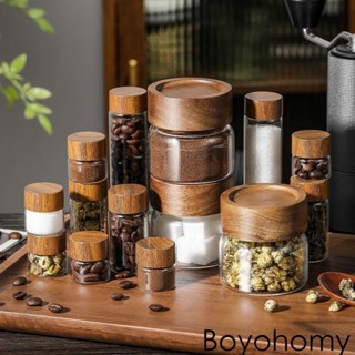 【Boyohomy】茶葉咖啡豆便攜密封罐 儲存真空咖啡粉收納罐子 食品級玻璃儲物罐