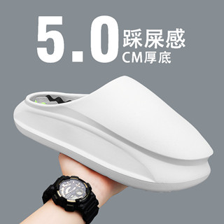 臺灣現貨24H出🔥 包頭半拖鞋 男款 情侶款 夏季 外穿 防滑 運動涼鞋男踩屎感厚底 增高沙灘洞洞鞋 室內居家拖鞋