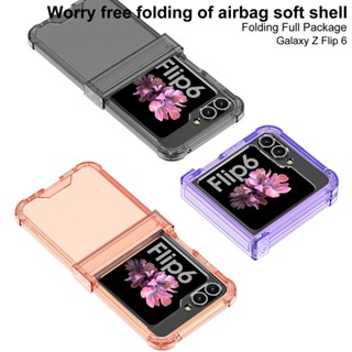 SAMSUNG 適用於三星 Galaxy Z Flip 6 5 4 3 耐用透明 Zflip3 Flip4 Flip5
