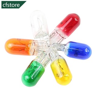 Cfstore 10Pcs W2W T5 12V 1.2W 汽車鹵素燈儀表燈儀表板 T5 LED 燈泡儀表燈汽車內飾燈