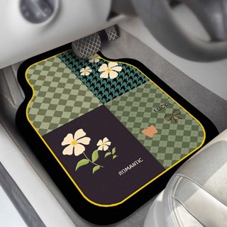 臺灣出貨 汽車腳墊 卡通可愛矽藻泥車腳墊防髒單片通用車內防滑墊子自由裁剪 汽車腳墊 汽車踏墊 汽車地墊 車用腳踏墊R02