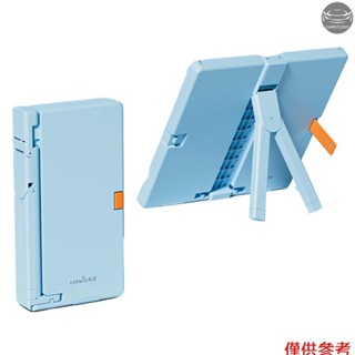 tenwin 鉛筆盒和可折疊閱讀書架 2 合 1 多功能雙層筆盒便攜女孩辦公學生文具用品