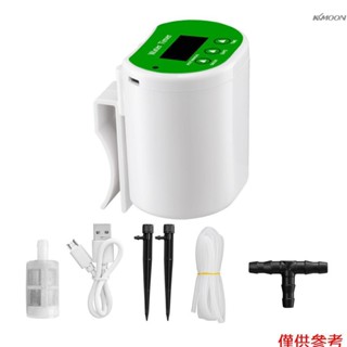 智慧陽臺定時大流量自動澆花器 花園懶人澆水神器 綠植滴灌灑水機器 智慧澆花器JH02套餐（內建鋰電池）