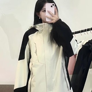 （高質量）衝鋒衣男女夾克外套 戶外三合一可拆卸兩件套 登山服情侶款休閒裝冬天外套 保暖外套 防風外套 韓版外套