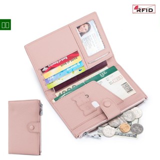 真皮 RFID 超薄多功能護照夾女士新款錢包票夾護照卡夾收納袋