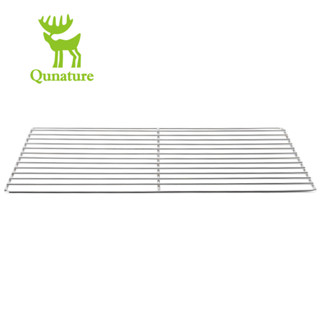 Qunature 燒烤爐便攜式安裝 35x23.5 不銹鋼加密燒烤網燒烤蔬菜工具戶外野營配件