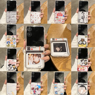 XIAOMI 適用於小米mix Flip HONOR Magic V Flip折疊屏手機殼彩繪卡通可愛KT貓光滑PC硬殼