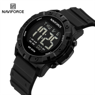 Naviforce NF7110 數字手錶男士軍事運動計時手錶日期星期鬧鐘防水原裝男電子時鐘