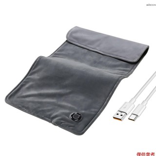 30x60cm 石墨烯加熱墊 三擋溫控電熱毯 2H自動關機 10W功率 可洗衣機水洗 家用辦公多功能熱敷單人毯Type-