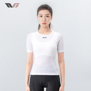 【TVI】ROCKBROS 女士騎行衛衣透氣彈力速乾3d網眼夏季女短袖騎行服山地車公路自行車服裝裝備
