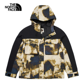 The North Face北面男款綠色DryVent防水透氣連帽衝鋒衣｜83UQ5WO 外套
