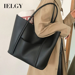 IELGY 時尚潮流包 復古托特包 百搭大容量單肩手提包