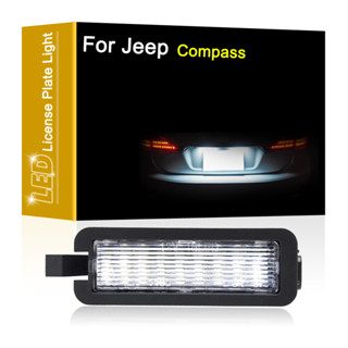 JEEP 12v LED 車牌燈適用於吉普指南針 2017 2018 2019 2020 白色車牌燈總成