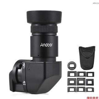 Andoer 相機取景器 支持1.25X和2.5X放大 配10個轉接器 適配佳能 尼康 賓得 奧林巴斯 徠卡 富士單眼相