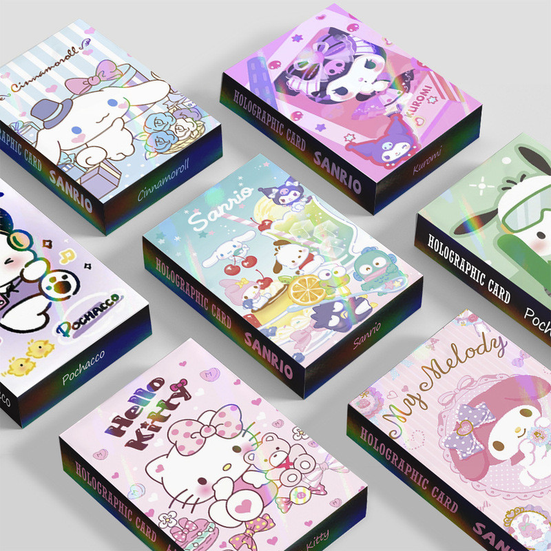 現貨 三件九折❗️酷洛米 大耳狗 布丁狗 帕恰狗小卡片周邊鐳射閃卡30張雙面鐳射收藏卡LOMO卡 美樂蒂