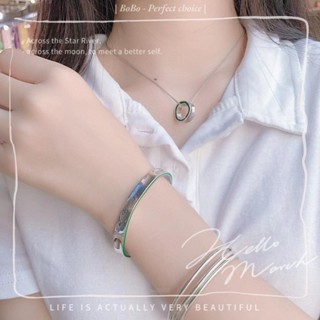 🌱BoBo-飾品|輕奢| 2023年新款酪梨綠戒指耳環手環男女不規則英文寬開口ins潮牌 招財戒指 男生戒指 戒子 莫