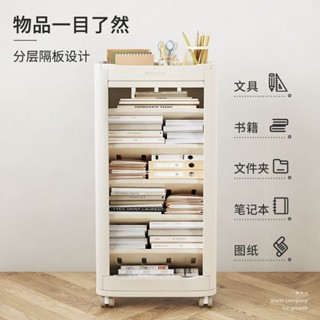 免運 可開發票 帶輪可移動側邊書架 課桌收納神器 書本收納架書房落地置物架 桌邊可移動書架 雜誌架雜物架 書房收納置物架