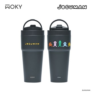 WOKY沃廚Meets JOGUMAN渾圓杯/ 雙層陶瓷/ 750ml/ 黑暗暖光/ 灰墨 eslite誠品